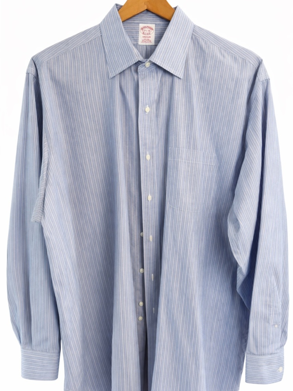 Brooks Brothers Blue Classic Fit Dress Shirt - 17.5 neck and 36 sleeve